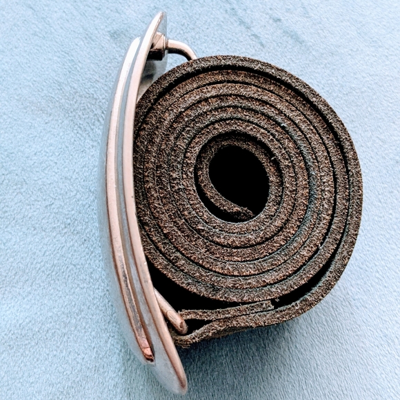 Buffalo David Button genuine leather black belt - Picture 4 of 5